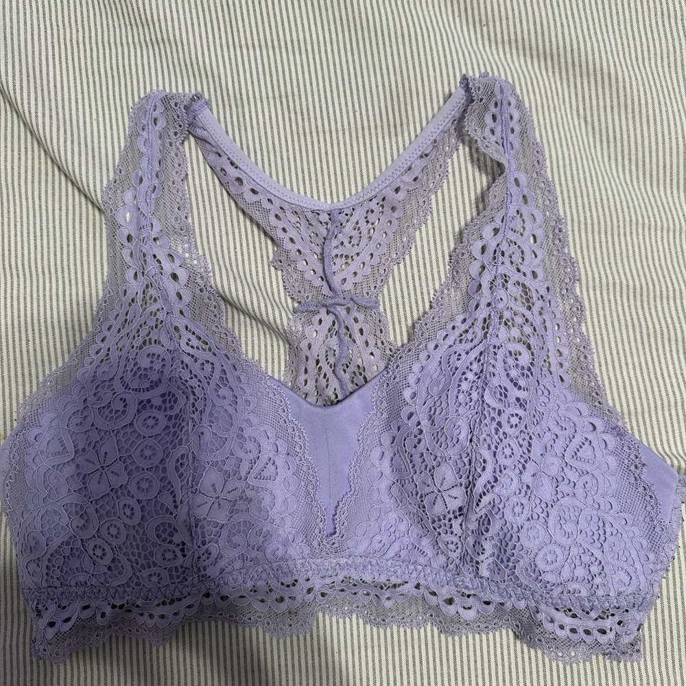 Purple lace bralette size S/M